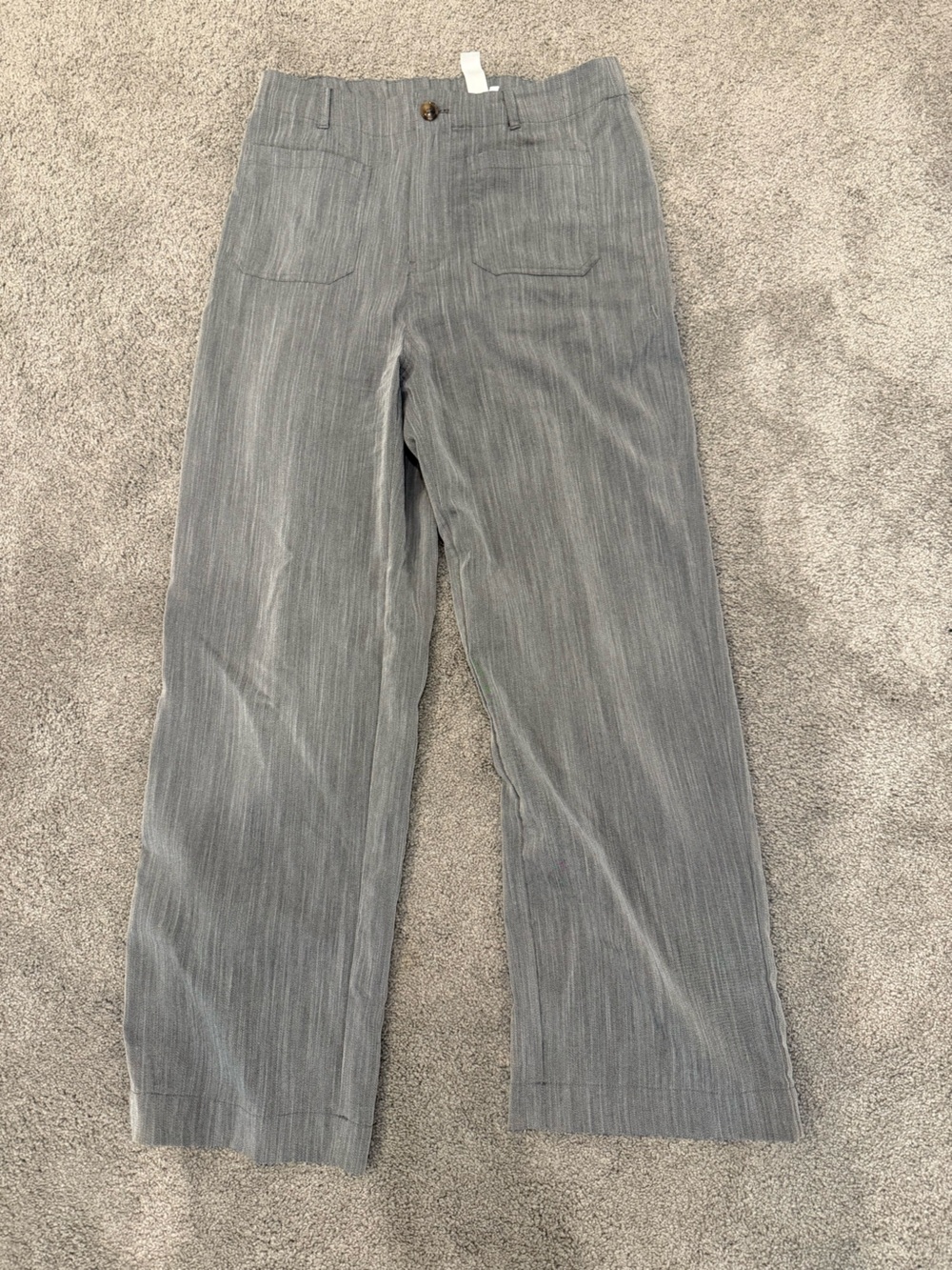 Halara High Waisted Straight Leg Casual Linen-Feel Pants with Pockets